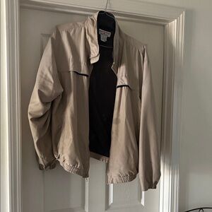 Men's lightweight Beige Wind Breaker Jacket